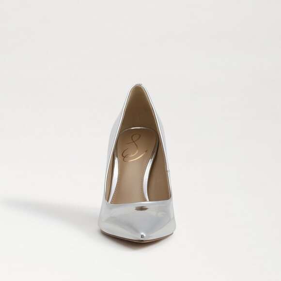 Sam Edelman Hazel Pointed Toe Pump I7270S5021 Mirrored Silver US 9.5 M Stiletto - Picture 5 of 8